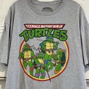 Teenage Mutant Ninja Turtles Nickelodeon Men's T-Shirt SZ 2X Gray